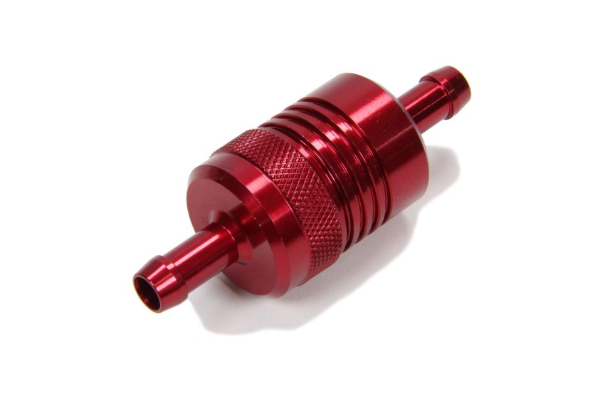 Russell Performance Red Street Fuel Filter (3in Length 1-1/8in diameter 5/16in inlet/outlet)