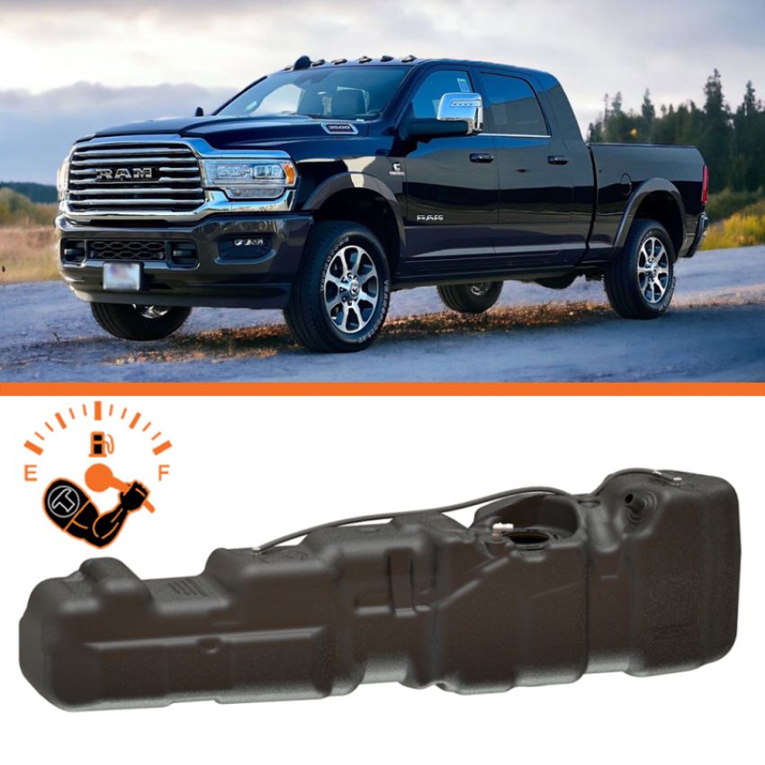 Titan Fuel Tanks 7030213 13-24 RAM 2500/3500 Cummins Mega Cab Short Bed 50 Gallon XXL Mid-Ship Fuel Tank