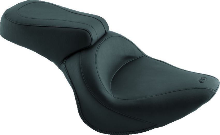 Mustang Motorcycle 76400 Mustang 06-17 Harley Softail Wide Tire (200mm) Standard Touring 1PC Seat - Black