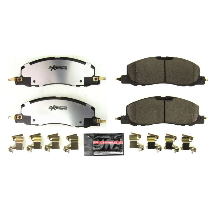 PowerStop Z36-2230 PowerStop - Z36 Truck and SUV Carbon-Fiber Ceramic Brake Pads with Hardware Kit