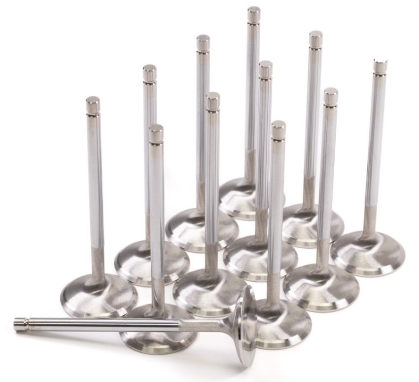 GSC Power Division 2144-12 GSC P-D Nissan RB26DETT 35.65mm Head +1mm OS 102.4mm Long Intake Valve - Set of 12