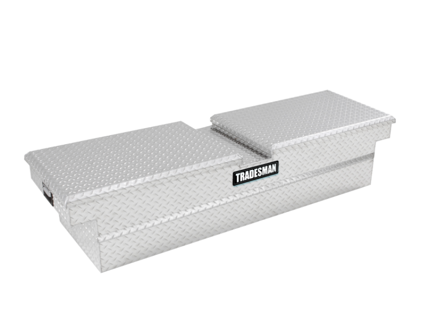 Tradesman 9150T Aluminum Gull Wing Cross Bed Truck Tool Box (70in.) - Brite