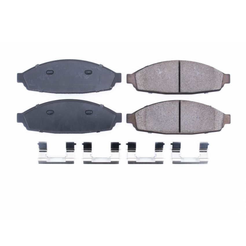 PowerStop 17-931 PowerStop - Z17 Low-Dust Ceramic Brake Pads with Hardware