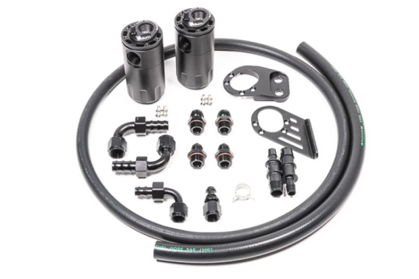 Radium Engineering 20-0379-FL DUAL CATCH CAN KIT, FIESTA ST, FLUID LOCK