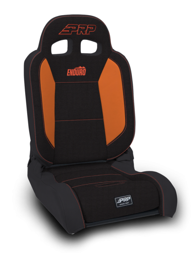 PRP Seats A8701045-50-207 PRP EnduroDaily Reclining Suspension Seat - Black/Orange Tweed - Passenger