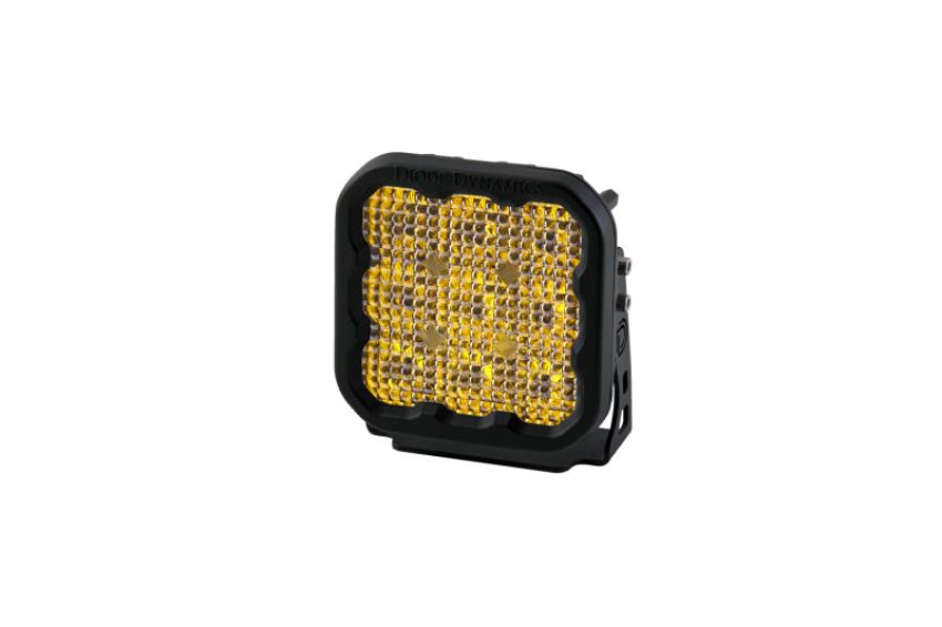 Diode Dynamics DD6779S SS5 LED Pod Pro - Yellow Flood (Single)