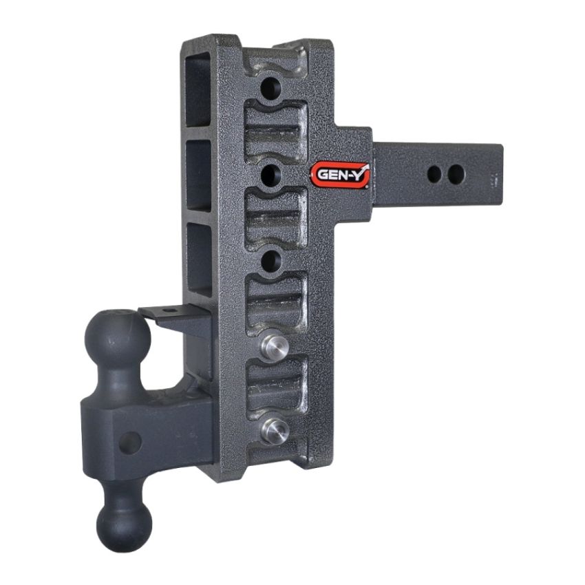 GEN-Y Hitch GH-1925 Gen-Y Mega Duty 2.5in Shank 9in Offset Drop 32K Hitch w/GH-0161 Dual-Ball/GH-0162 Pintle Lock