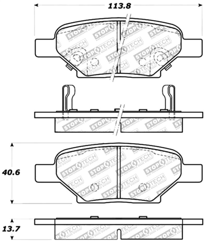 Stoptech 309.10330 Performance Brake Pads