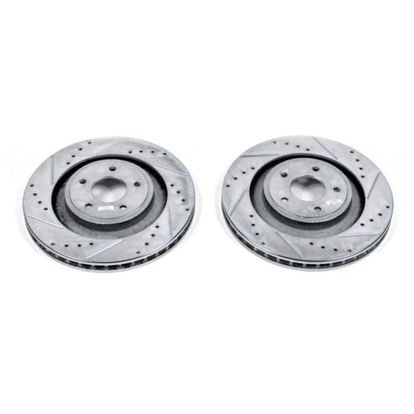 PowerStop AR83073XPR PowerStop Evolution Performance Drilled, Slotted & Plated Brake Rotor Pair