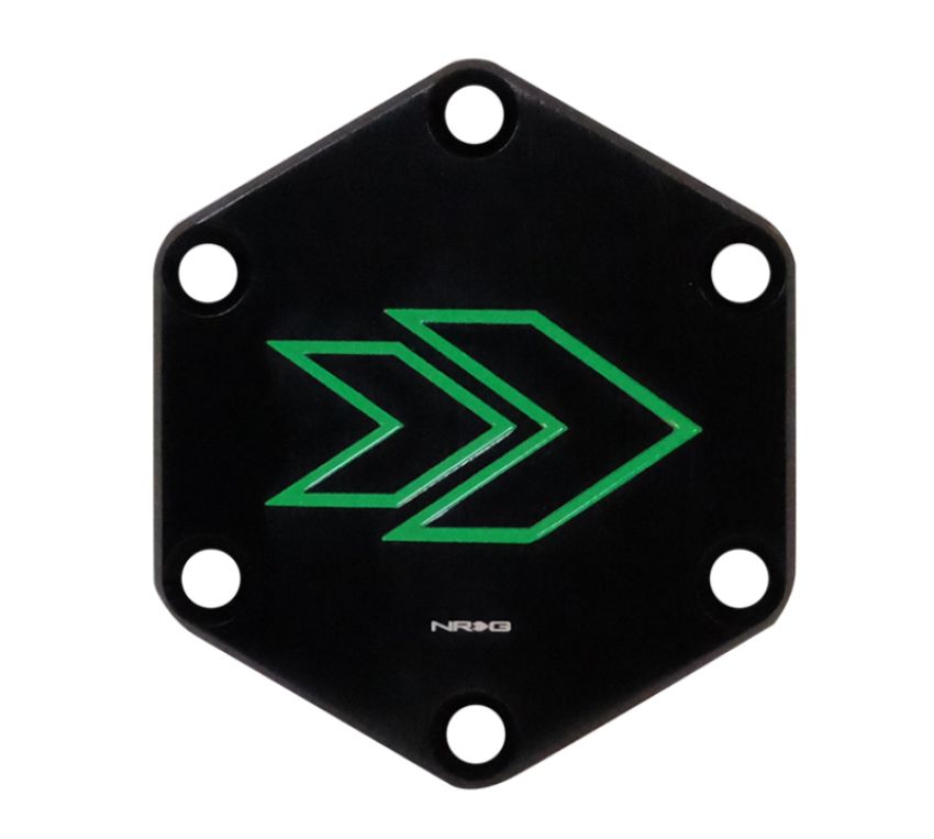 NRG STR-620GN Arrow Engraved Horn Delete Button- Green