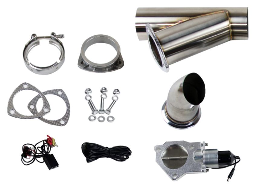 Granatelli Motor Sports 307522 Electronic Exhaust Cutout Systems - Stainless Steel - Weld In