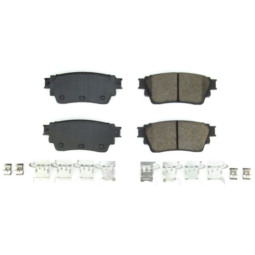 PowerStop 17-2391 PowerStop - Z17 Low-Dust Ceramic Brake Pads with Hardware