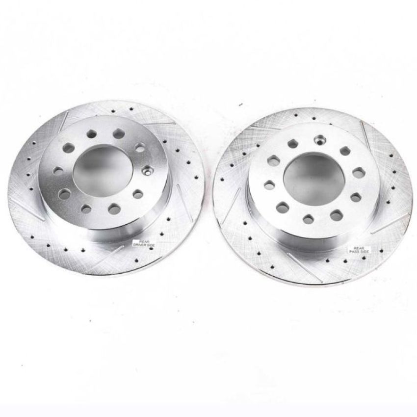 PowerStop JBR1137XPR PowerStop Evolution Performance Drilled, Slotted & Plated Brake Rotor Pair