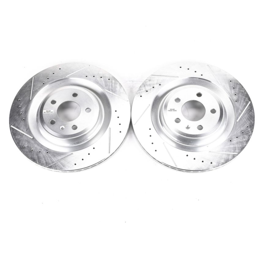 PowerStop EBR1205XPR PowerStop Evolution Performance Drilled, Slotted & Plated Brake Rotor Pair