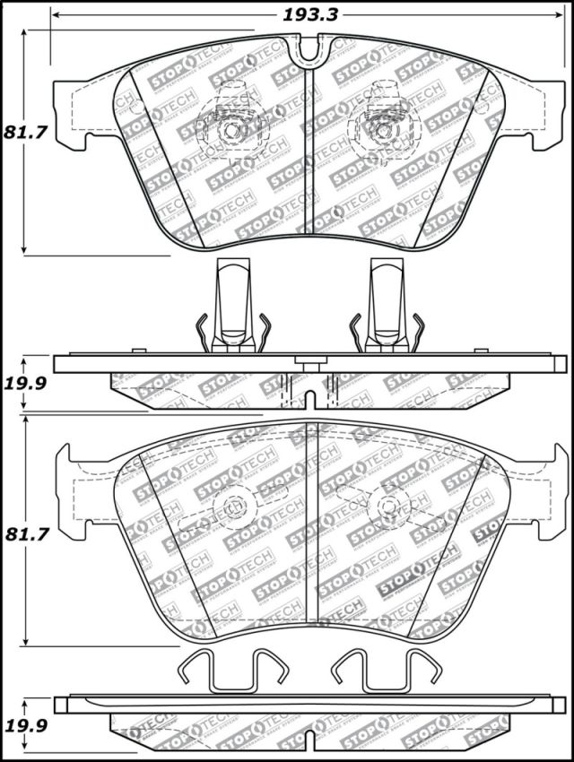 Stoptech 309.12710 Performance Brake Pads