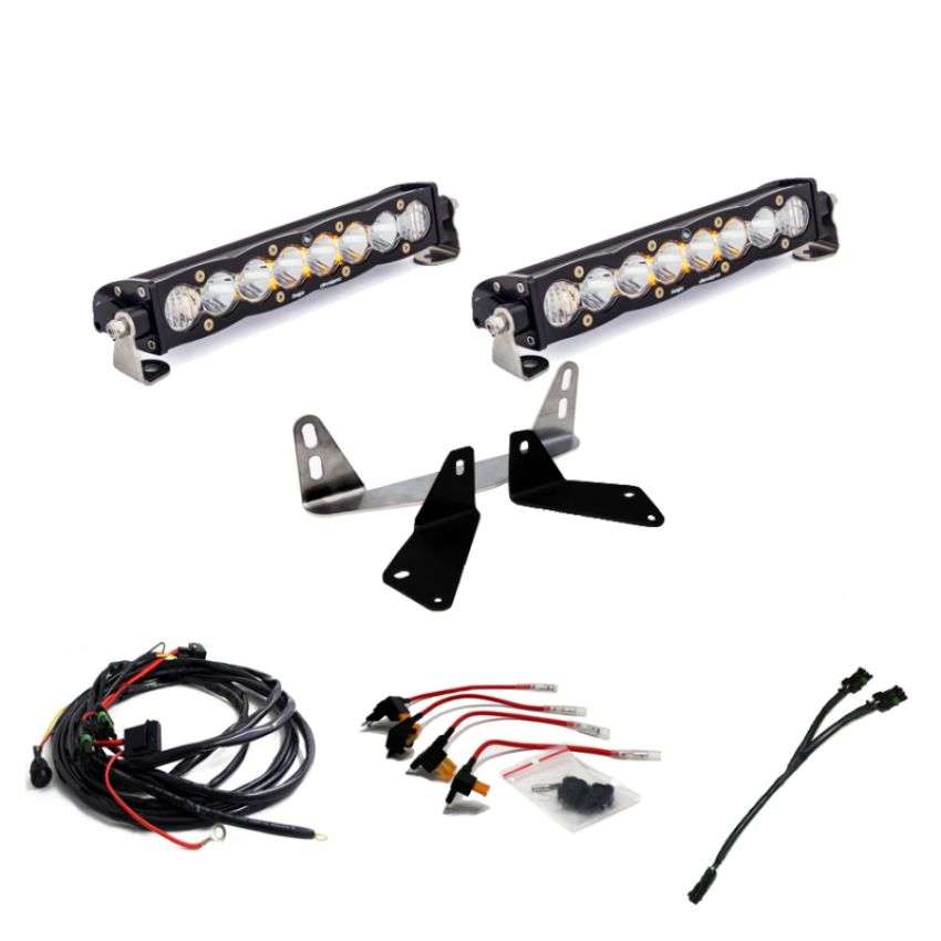 Baja Designs 447660 S8 Dual 10 Inch Grille Light Bar Kit
