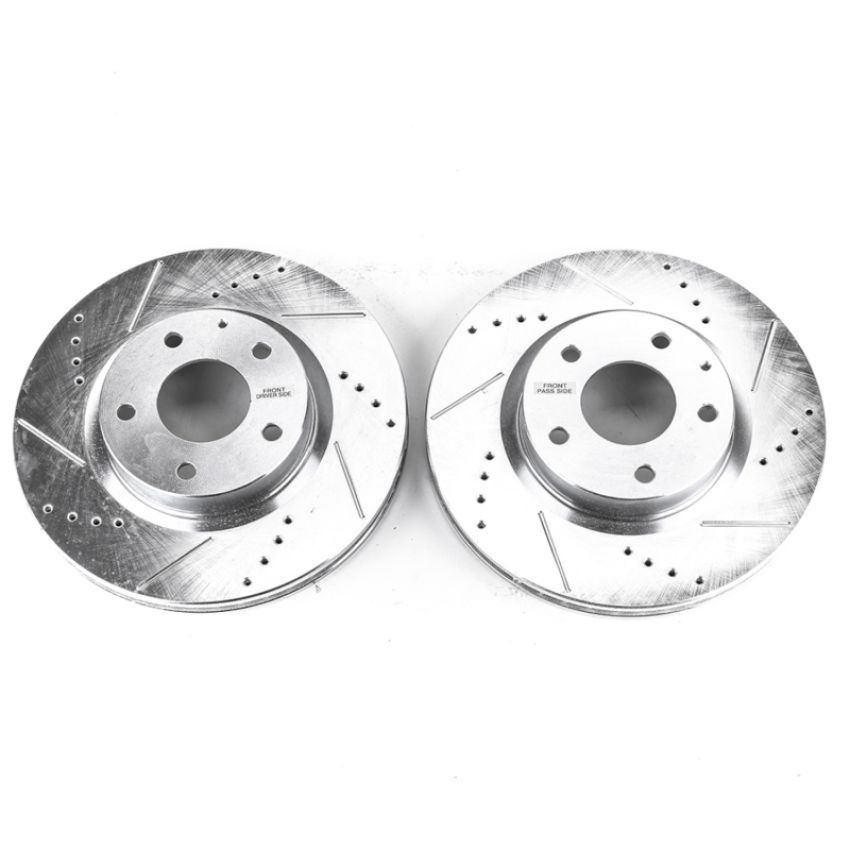 PowerStop JBR1598XPR PowerStop Evolution Performance Drilled, Slotted & Plated Brake Rotor Pair