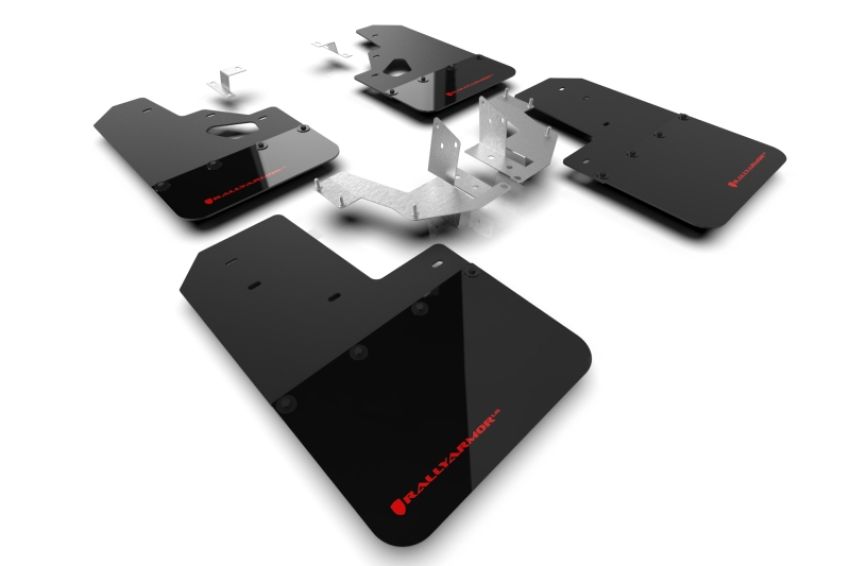 Rally Armor MF85-RR-PL-RD Black Mud Flap/Red Logo