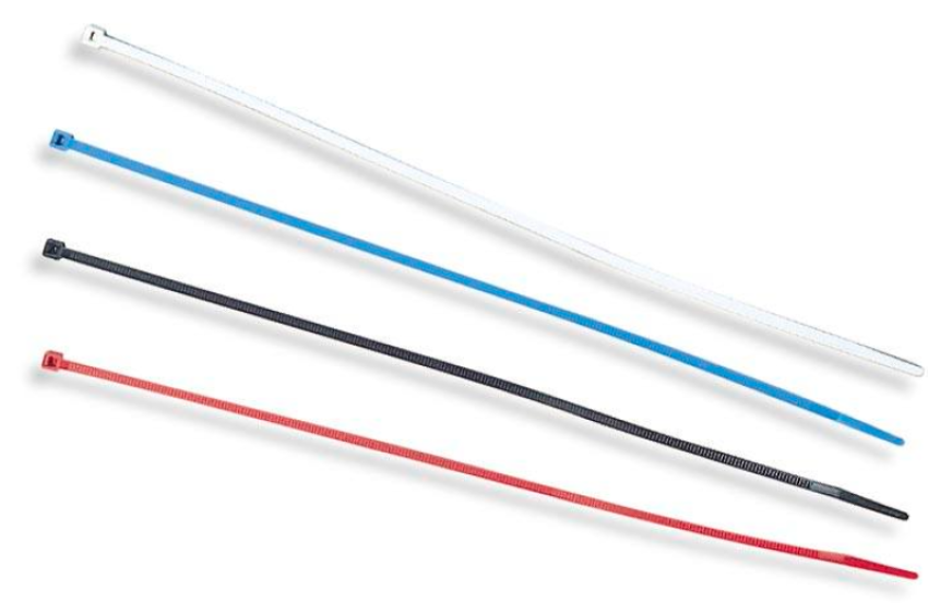 Uni Filter UCT-11 11in Cable Ties - White Blue Red Black (50 per bag)