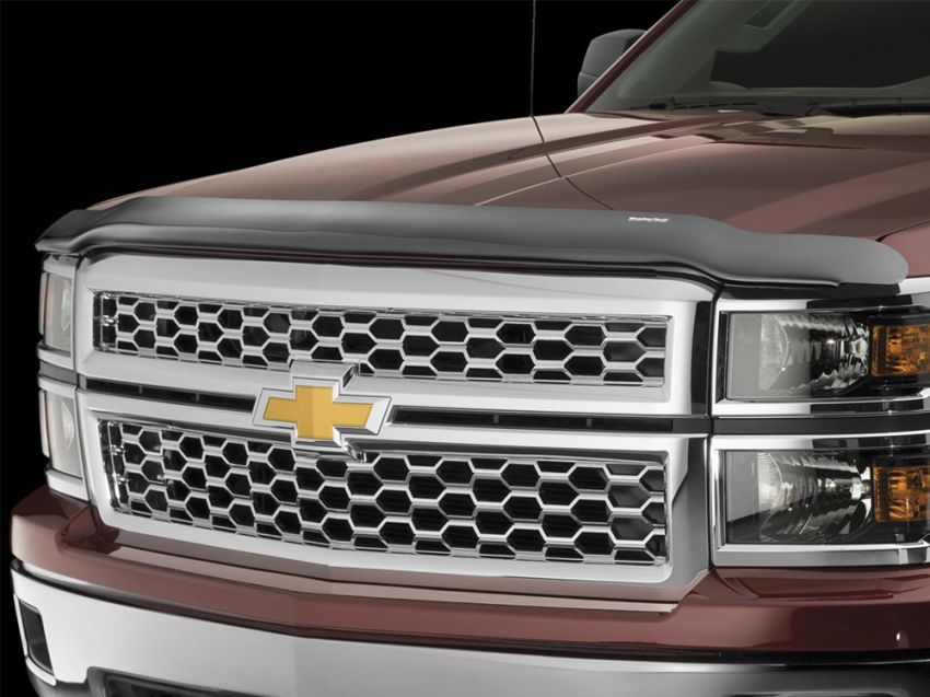 WeatherTech 2019+ Chevrolet Silverado 1500 Stone and Bug Deflector - Dark Smoke