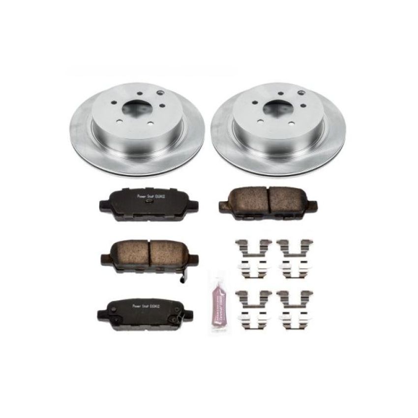 PowerStop KOE2427 OE Stock Replacement Low-Dust Ceramic Brake Pad and Rotor Kit