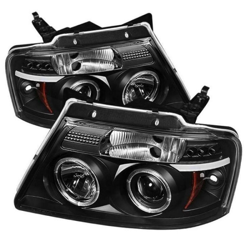 SPYDER 5010209 Projector Headlights - Version 2 - LED Halo - Black