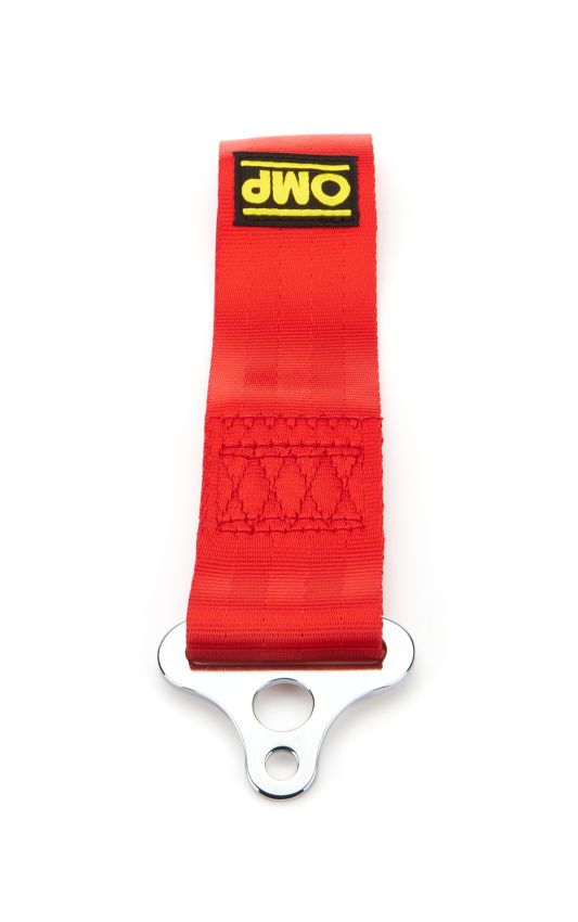 OMP RACING, INC. OMPEB0-0578-061 Tow Hood Red Stainless 100mm ID