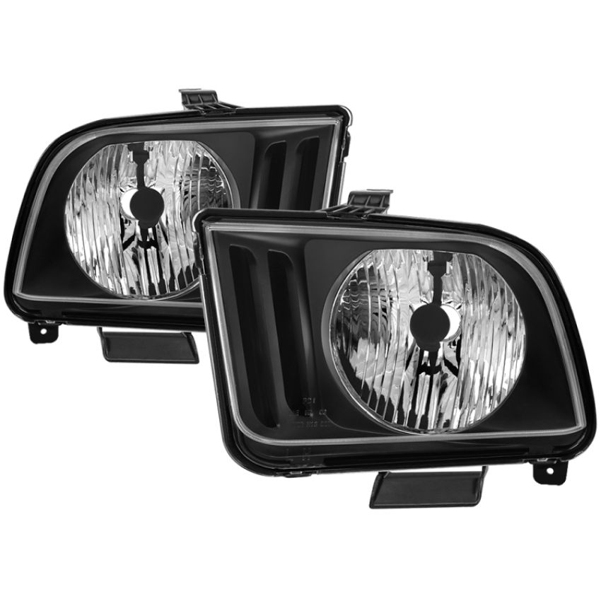 SPYDER 9040146 xTune Ford Mustang 05-09 Halogen OEM Style Headlight (Non HID) - OEM Black HD-JH-FM05-BK