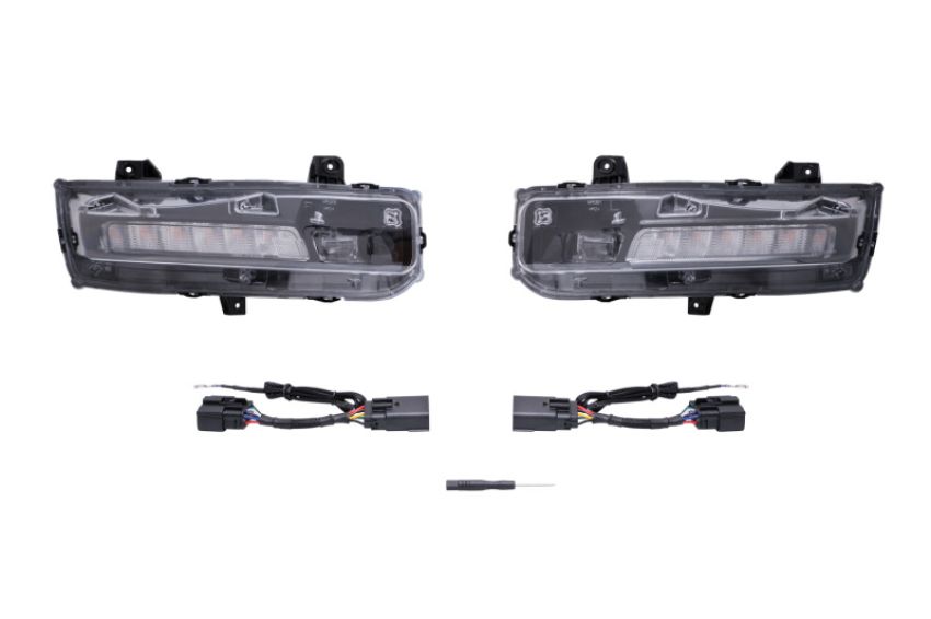 Diode Dynamics DD5132 Elite Series Combination Fog Lamp for 18-21 Ford Mustang - Cool - White (Pair)