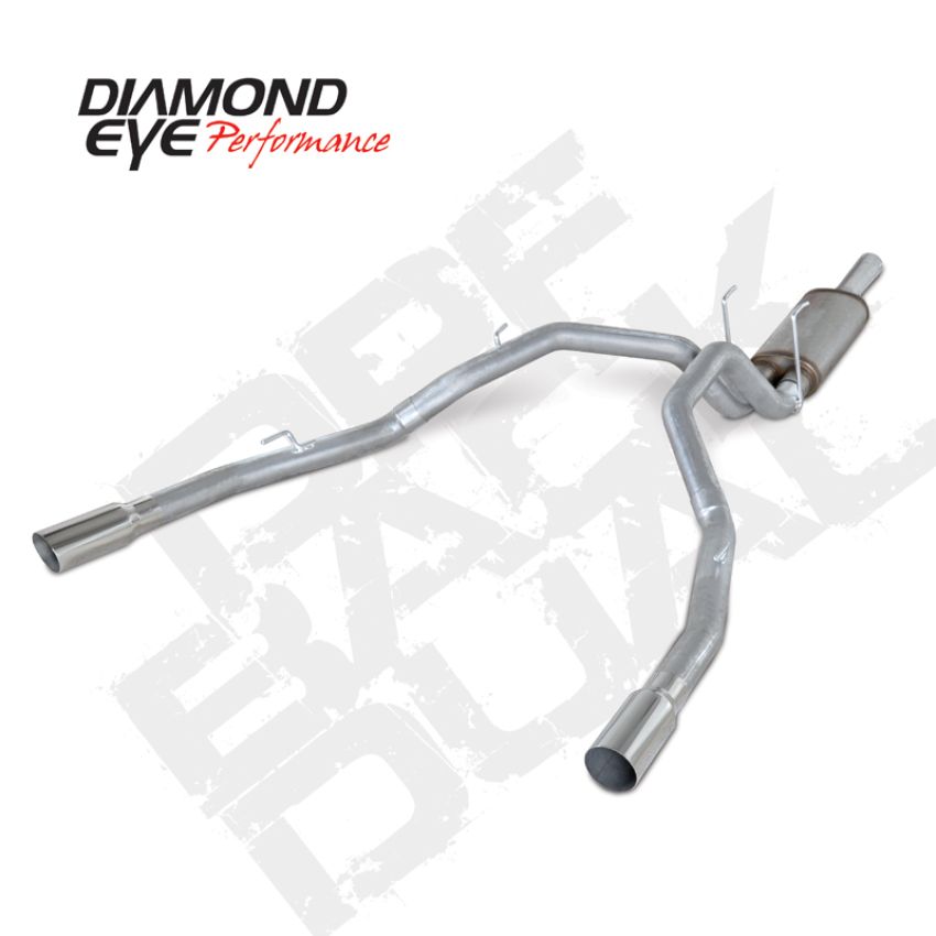 Diamond Eye Performance K3264A Diamond Eye KIT 3in DPF-BACK DUAL AL: DODGE 1500 2014 DIESEL