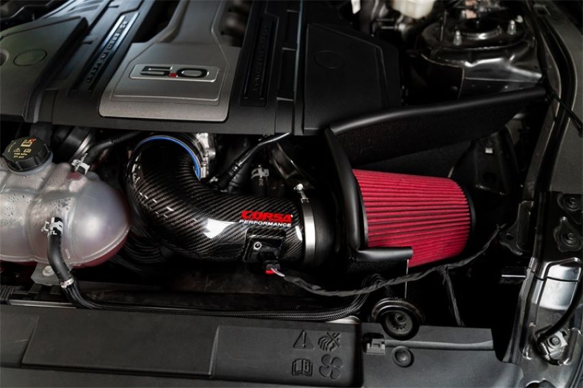 Corsa Performance 44006D Corsa Performance Mustang GT Carbon Fiber Air Intake with DryTech 3D No Oil Filt