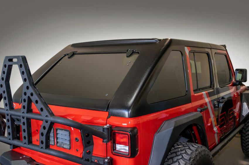 DV8 Offroad HTJL02-B 2018+ Jeep Wrangler JL Razor Series Fastback Hard Top