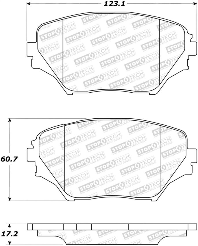 Stoptech 308.08620 Street Brake Pads