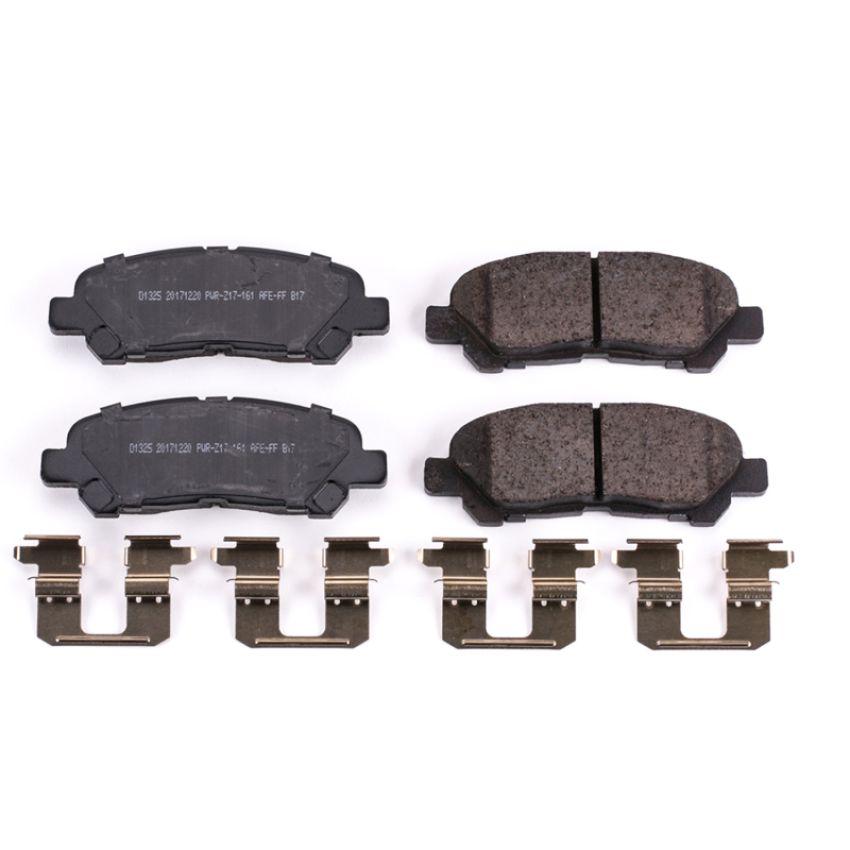 PowerStop 17-1325 PowerStop - Z17 Low-Dust Ceramic Brake Pads with Hardware