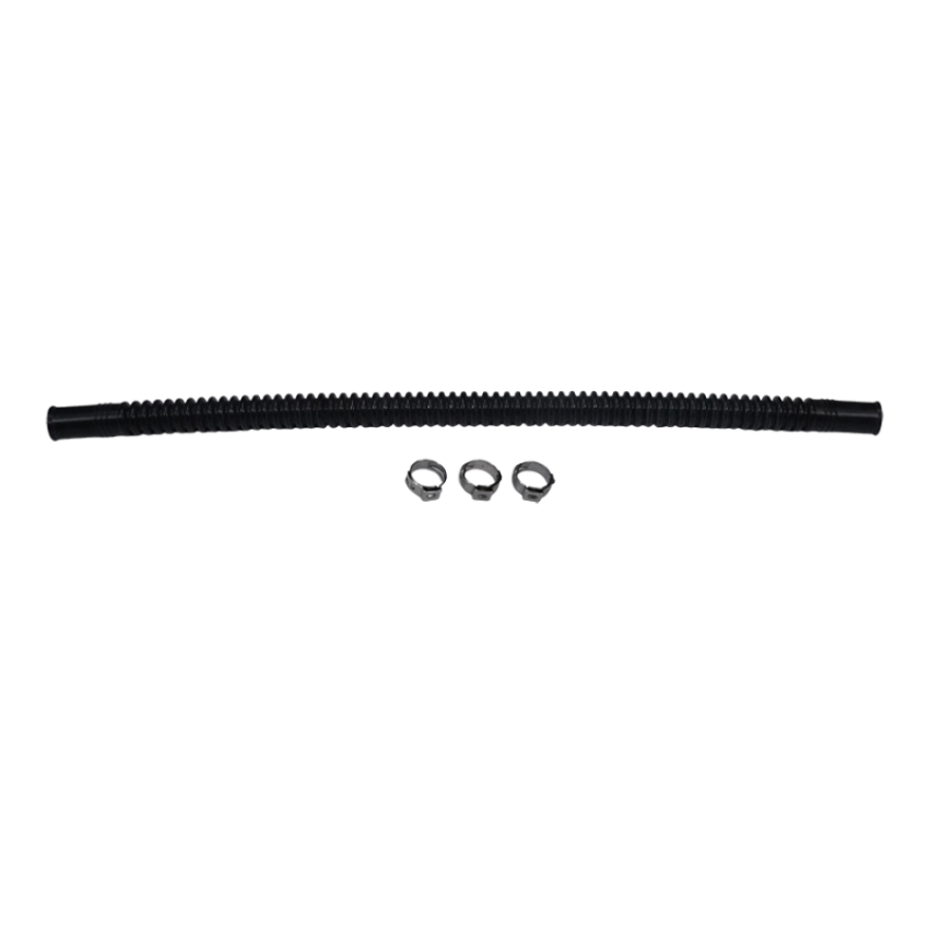 DeatschWerks 9-CT-12-38 Convoluted Tubing 300mm Length x 10mm ID Side 1 x 10mm ID Side 2 - Black