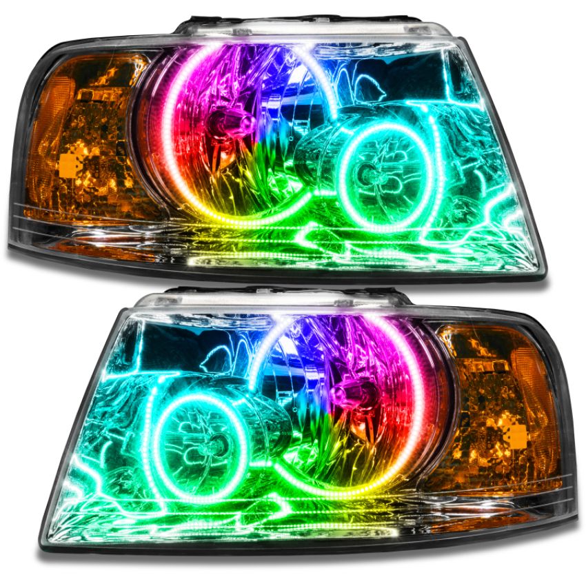 Oracle Lighting 7153-334 SMD Pre-Assembled Headlights, Chrome Bezel, ColorSHIFT(tm) - No Controller