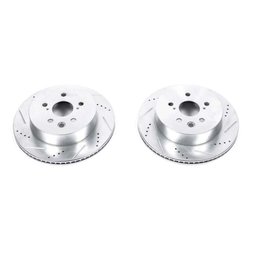 PowerStop JBR1148XPR PowerStop Evolution Performance Drilled, Slotted & Plated Brake Rotor Pair