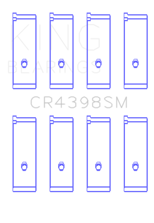 King Engine Bearings CR4398SM0.5 King Honda L13A4/L15A (Size 0.5) Connecting Rod Bearing Set