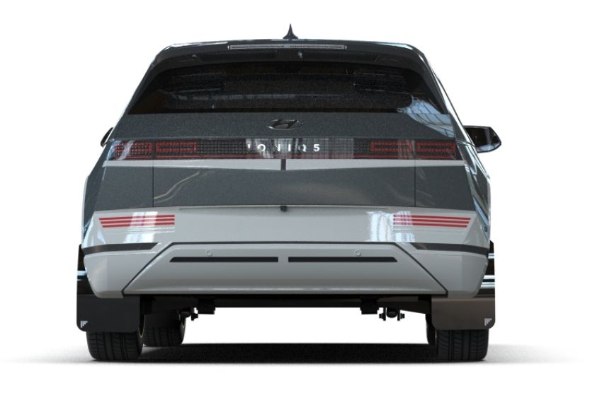 Rally Armor MF87-BAT-BLK-SIL Black Mud Flap/White Logo