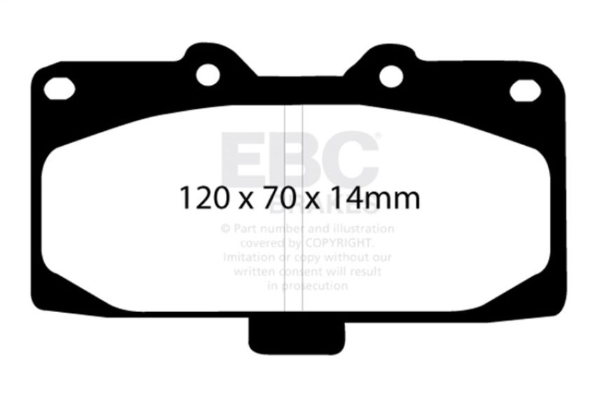 EBC Brakes UD647 Ultimax OEM Replacement Brake Pads