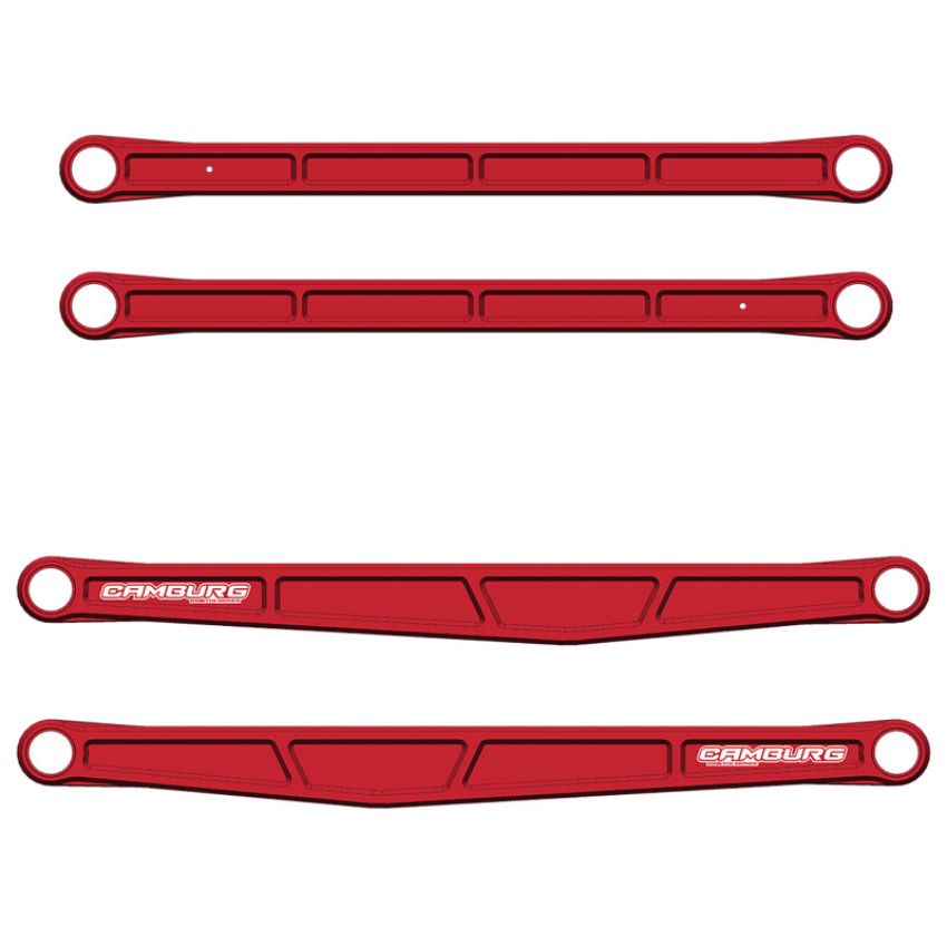Camburg CAM-120033-RED Ford Raptor 21-23 KINETIK Series Rear Billet Trailing Arm Kit (Red)