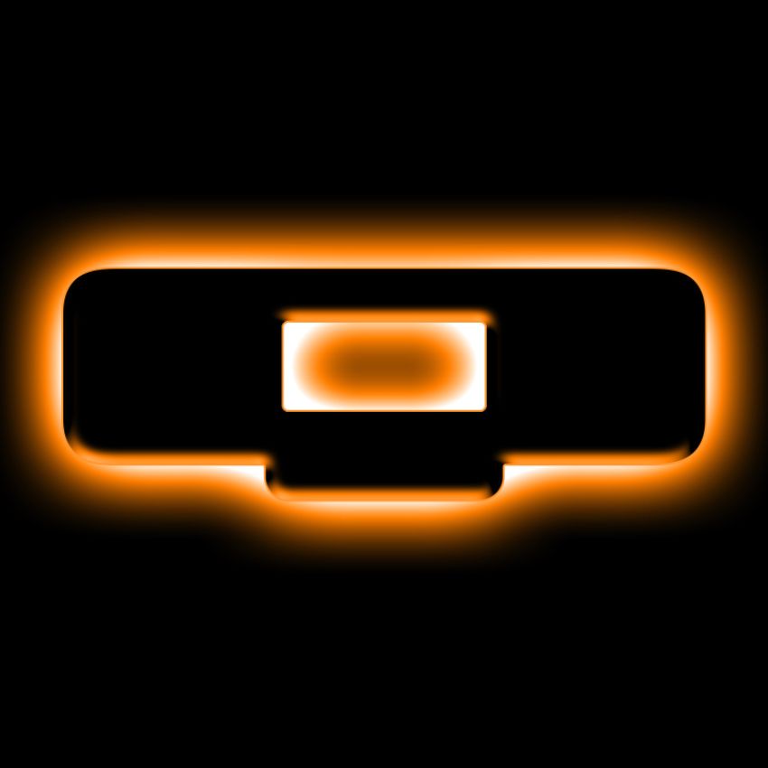 Oracle Lighting 3141-Q-005 Universal Illuminated LED Letter Badges - Matte Black Surface Finish - Q