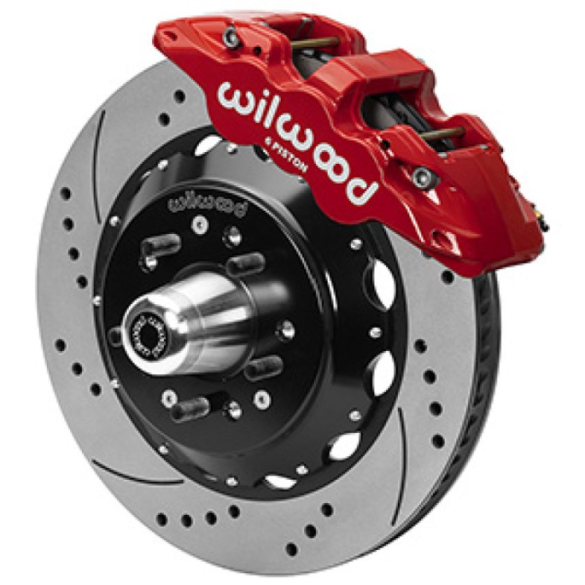 Wilwood 140-16246-DR Aero6R/ST Front Big Brake Kit 14in D/S Red Powder Coat 79-88 Chevrolet Monte Carlo