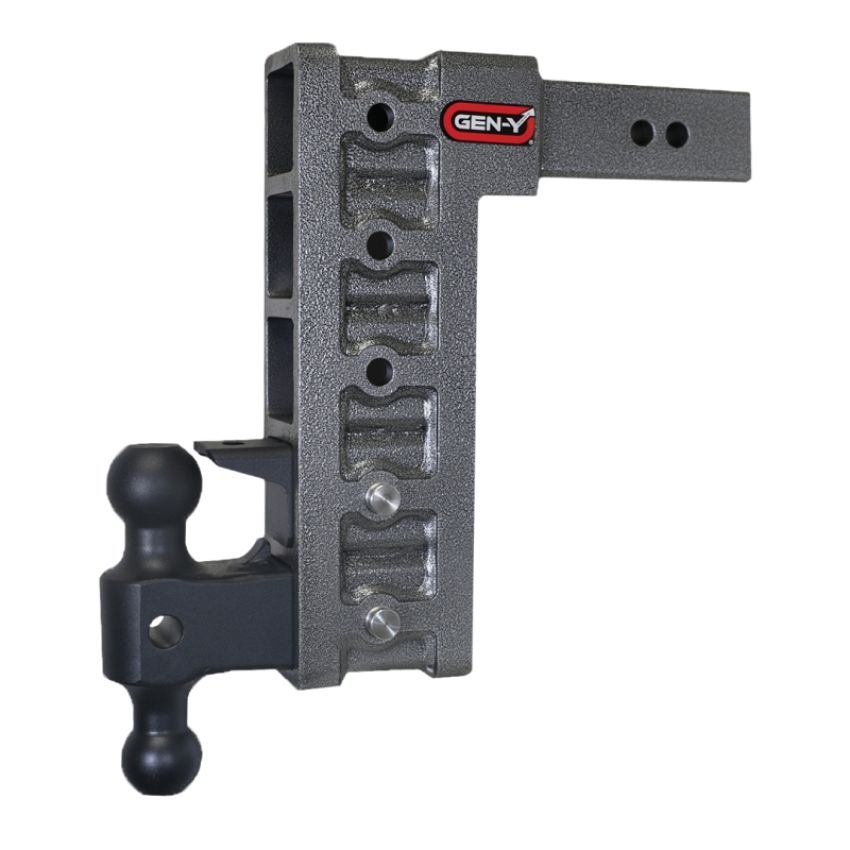 GEN-Y Hitch GH-625 Gen-Y Mega Duty 2.5in Shank 12in Drop 3K TW 21K Hitch w/GH-061 Dual-Ball/GH-062 Pintle Lock