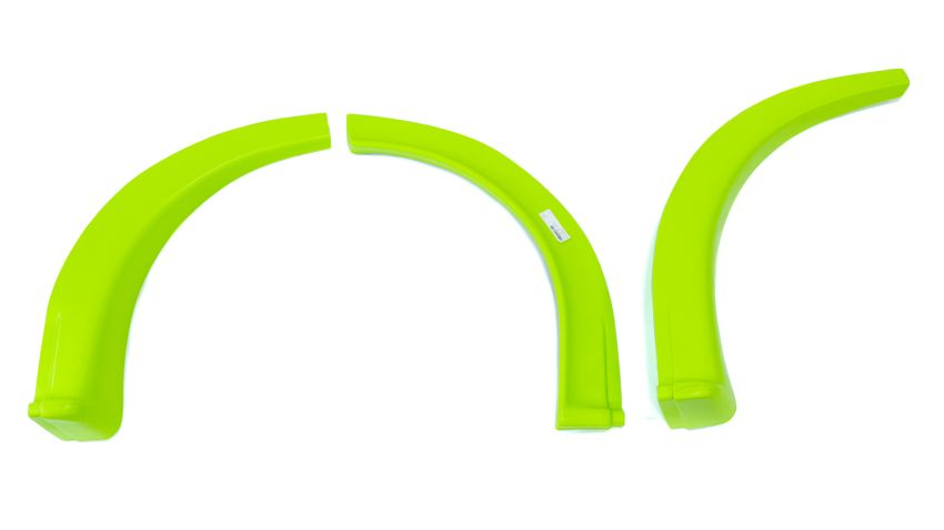 FIVESTAR FIV007-261-FGR MD3 Wheel Flares Dirt Fluorescent Green Right