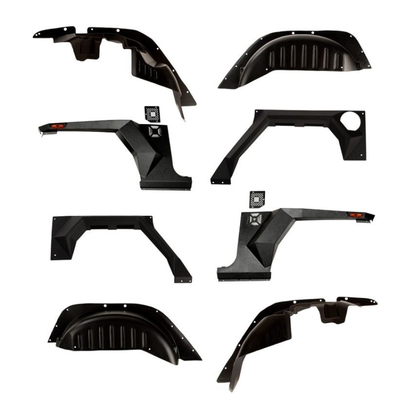Rugged Ridge 11615.06 XHD Armor Fenders and Liner Kit 07-18 Jeep Wrangler JKU 4-Door