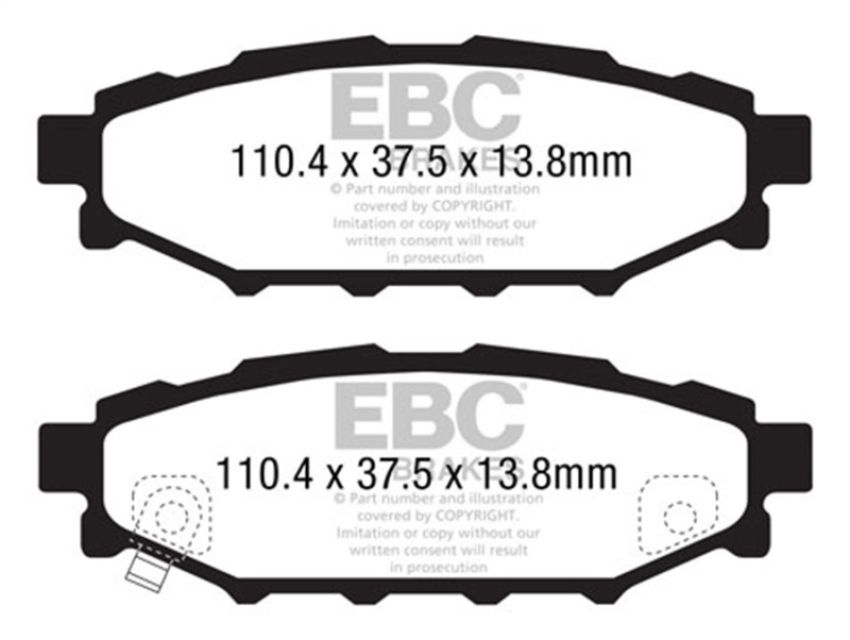 EBC Brakes DP21584 Greenstuff 2000 Series Sport Brake Pads