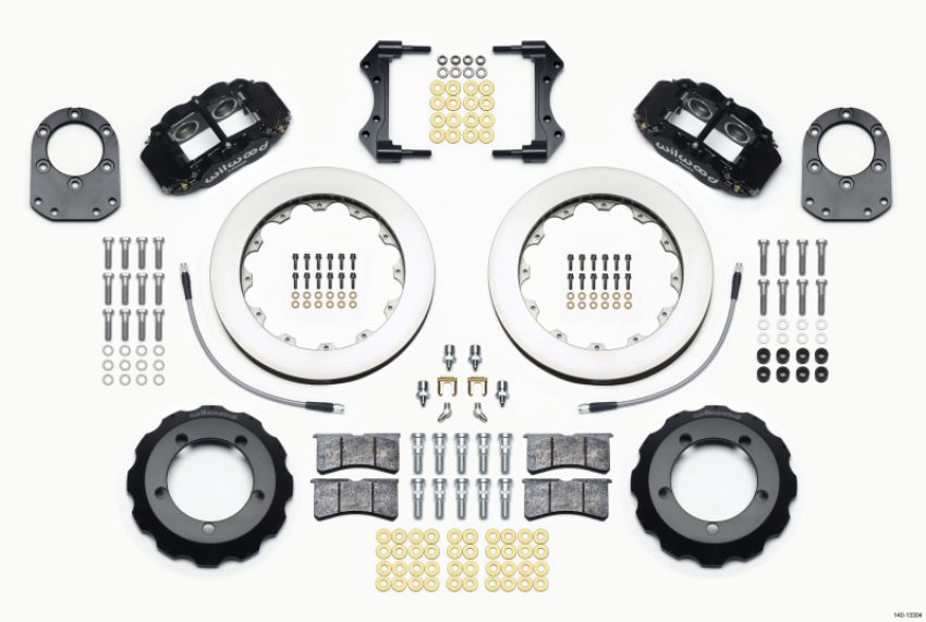 Wilwood 140-13304 Narrow Superlite 4R Front Hat Kit 12.88in 66-75 Ford Bronco Dana 30/44 w/Lines