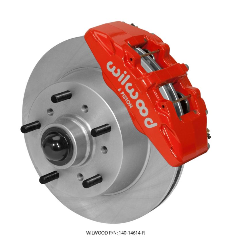 Wilwood 140-14614-R Dynapro 6 Front Kit 11.75 Rotor Red 68-72 Ford F100
