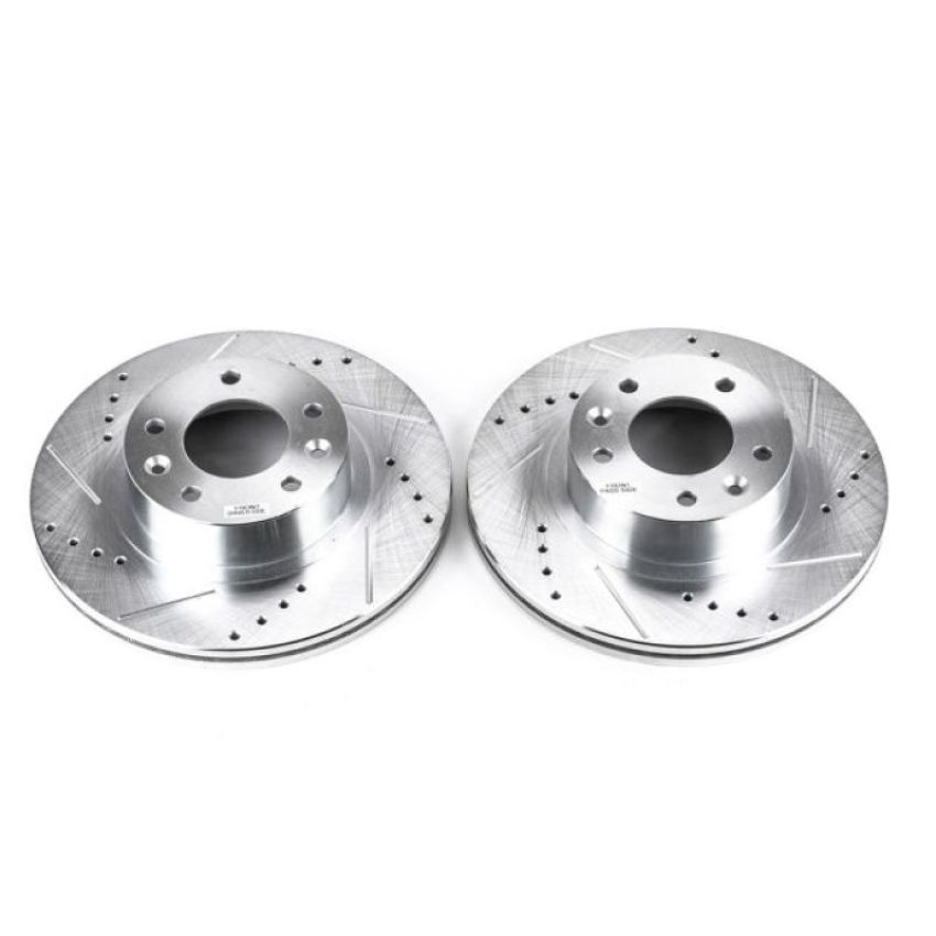 PowerStop JBR760XPR PowerStop Evolution Performance Drilled, Slotted & Plated Brake Rotor Pair